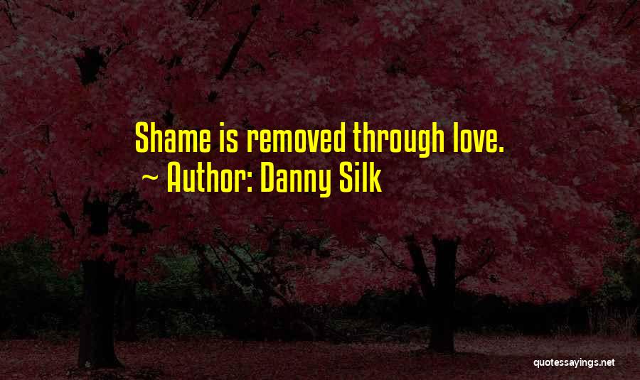 Danny Silk Quotes: Shame Is Removed Through Love.