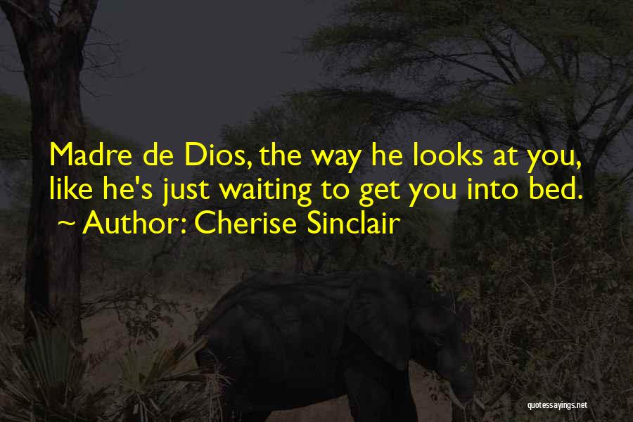 Cherise Sinclair Quotes: Madre De Dios, The Way He Looks At You, Like He's Just Waiting To Get You Into Bed.