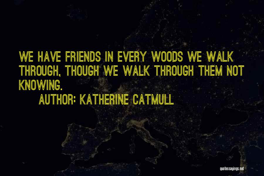 Katherine Catmull Quotes: We Have Friends In Every Woods We Walk Through, Though We Walk Through Them Not Knowing.