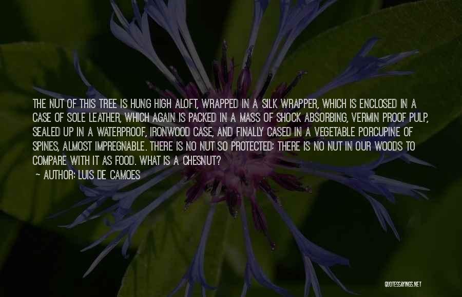 Luis De Camoes Quotes: The Nut Of This Tree Is Hung High Aloft, Wrapped In A Silk Wrapper, Which Is Enclosed In A Case