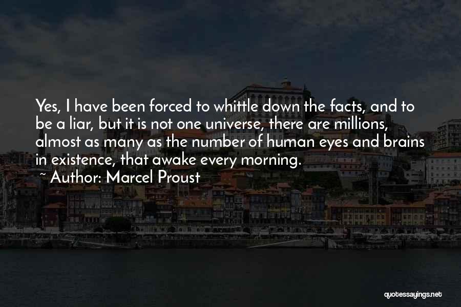 Marcel Proust Quotes: Yes, I Have Been Forced To Whittle Down The Facts, And To Be A Liar, But It Is Not One