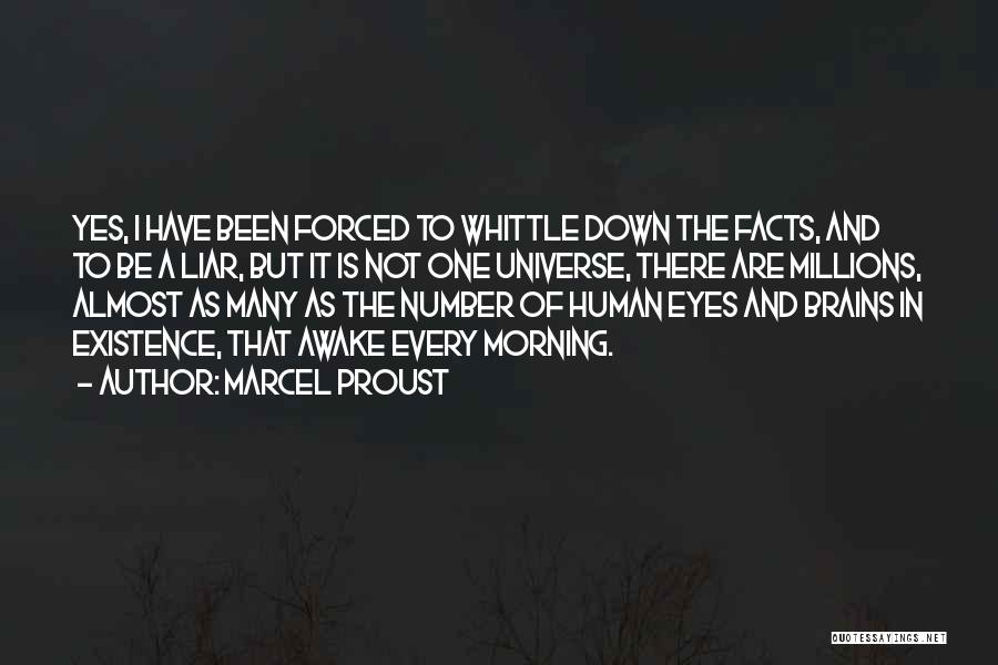 Marcel Proust Quotes: Yes, I Have Been Forced To Whittle Down The Facts, And To Be A Liar, But It Is Not One