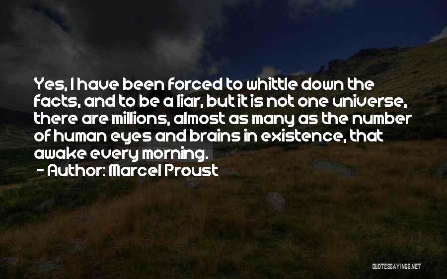 Marcel Proust Quotes: Yes, I Have Been Forced To Whittle Down The Facts, And To Be A Liar, But It Is Not One