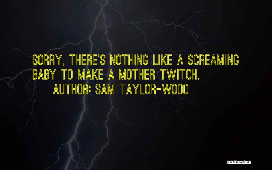 Sam Taylor-Wood Quotes: Sorry, There's Nothing Like A Screaming Baby To Make A Mother Twitch.