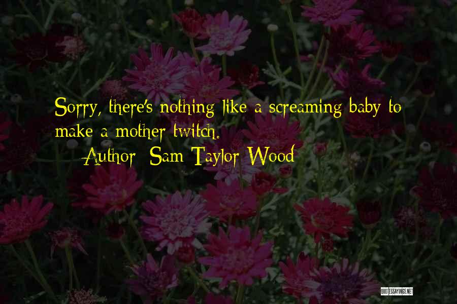 Sam Taylor-Wood Quotes: Sorry, There's Nothing Like A Screaming Baby To Make A Mother Twitch.