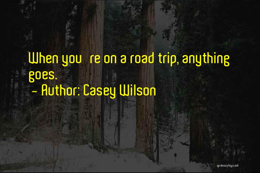 Casey Wilson Quotes: When You're On A Road Trip, Anything Goes.