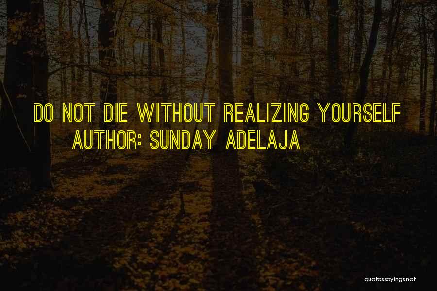 Sunday Adelaja Quotes: Do Not Die Without Realizing Yourself