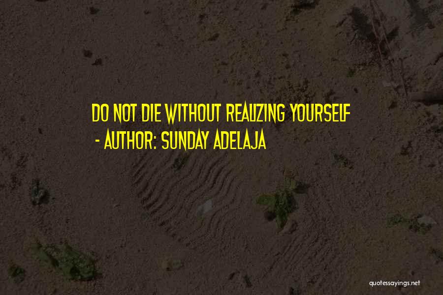 Sunday Adelaja Quotes: Do Not Die Without Realizing Yourself