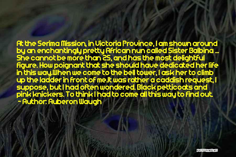 Auberon Waugh Quotes: At The Serima Mission, In Victoria Province, I Am Shown Around By An Enchantingly Pretty African Nun Called Sister Balbina