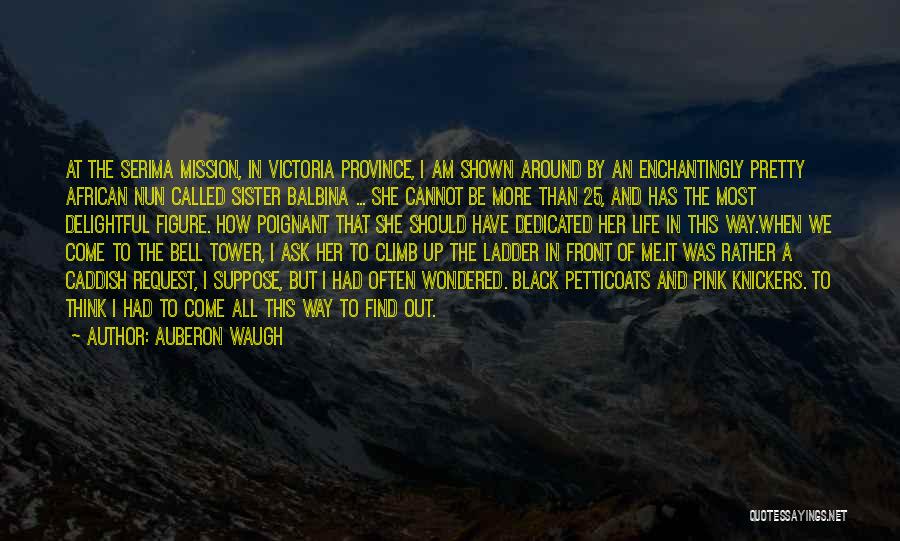 Auberon Waugh Quotes: At The Serima Mission, In Victoria Province, I Am Shown Around By An Enchantingly Pretty African Nun Called Sister Balbina