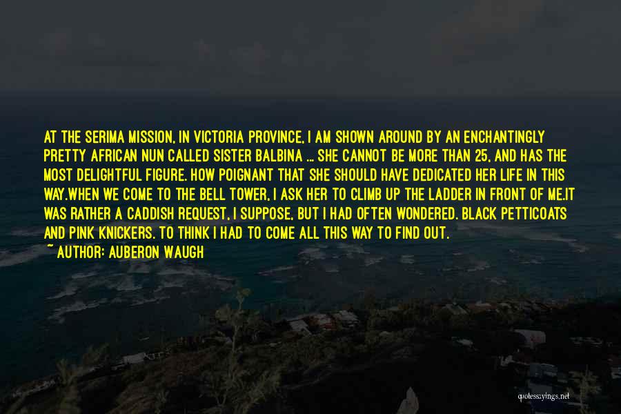 Auberon Waugh Quotes: At The Serima Mission, In Victoria Province, I Am Shown Around By An Enchantingly Pretty African Nun Called Sister Balbina