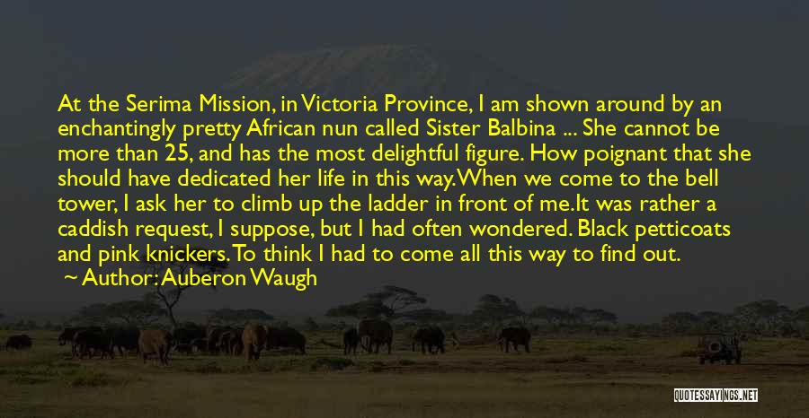 Auberon Waugh Quotes: At The Serima Mission, In Victoria Province, I Am Shown Around By An Enchantingly Pretty African Nun Called Sister Balbina