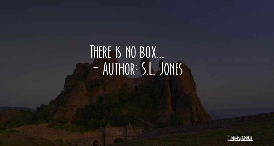 S.L. Jones Quotes: There Is No Box...