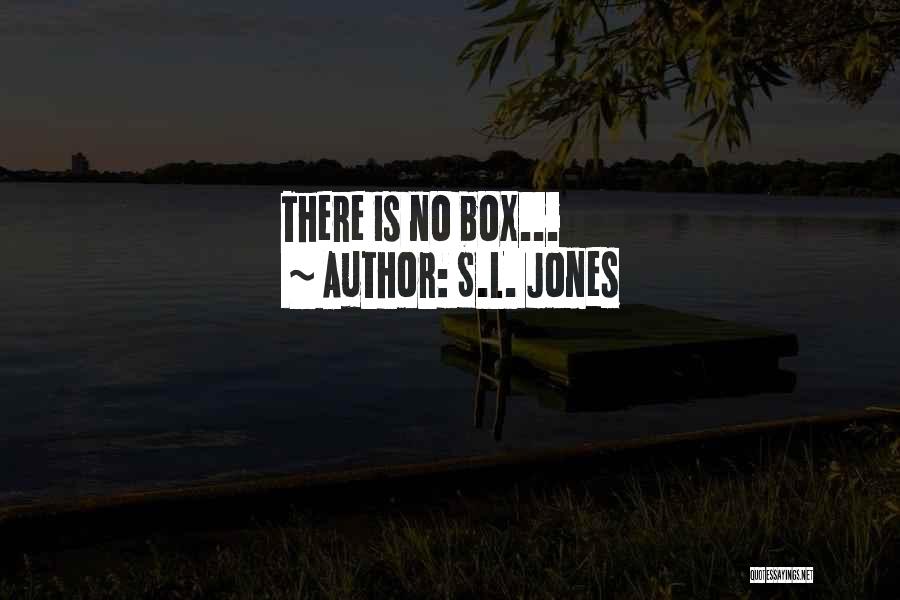 S.L. Jones Quotes: There Is No Box...