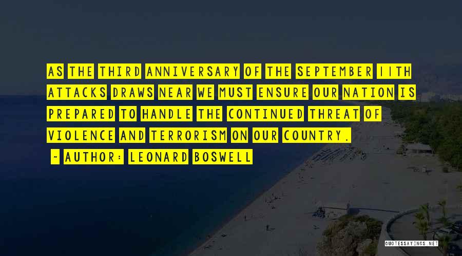 11th Anniversary Quotes By Leonard Boswell