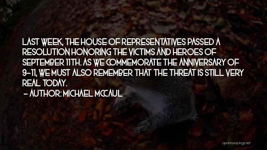 11th Anniversary Quotes By Michael McCaul