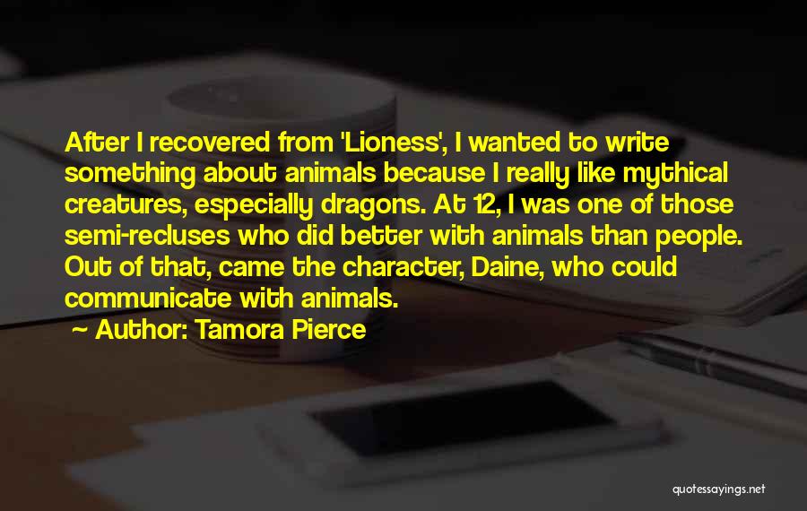 12 Character Quotes By Tamora Pierce