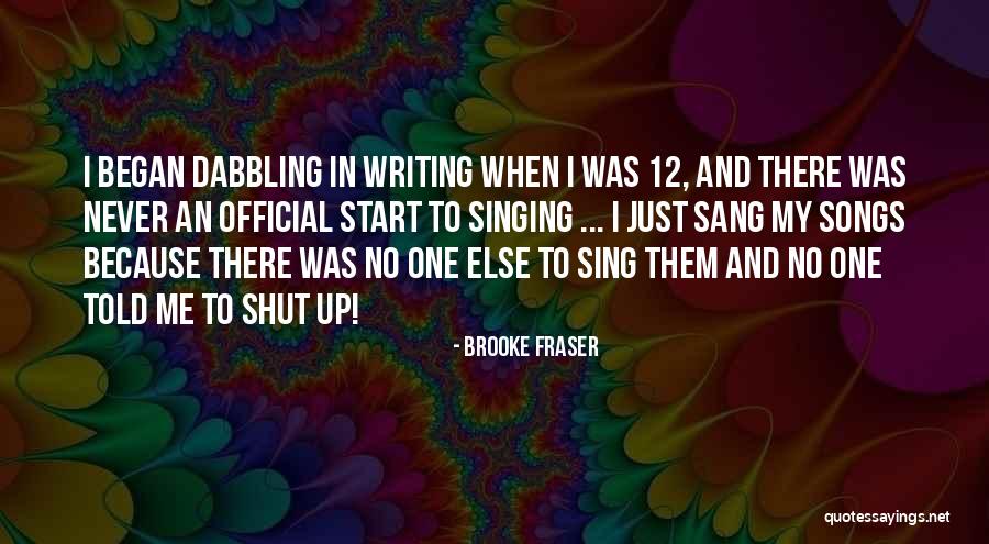 12 Song Quotes By Brooke Fraser 12 Song Quotes By Brooke Fraser