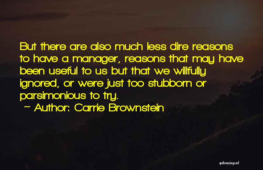 Carrie Brownstein Quotes: But There Are Also Much Less Dire Reasons To Have A Manager, Reasons That May Have Been Useful To Us