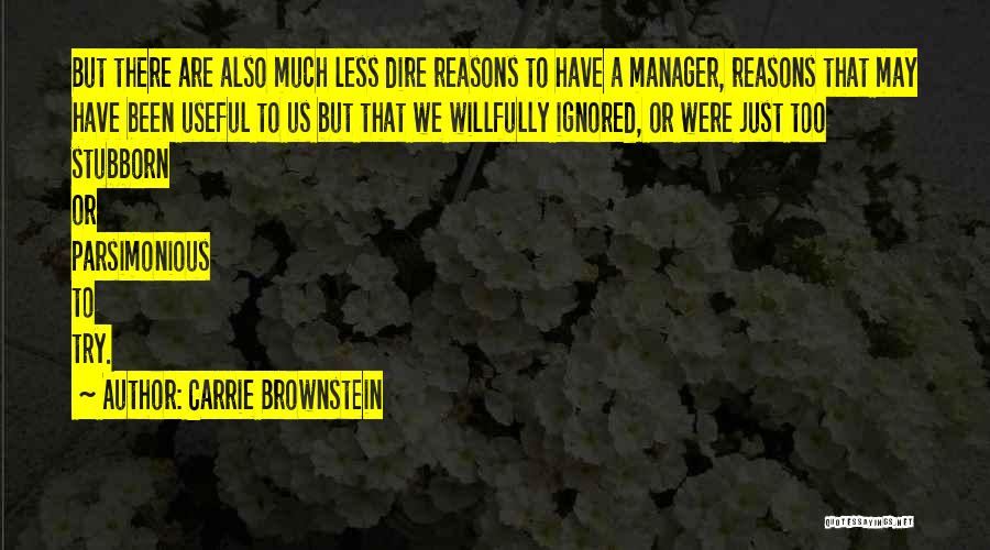 Carrie Brownstein Quotes: But There Are Also Much Less Dire Reasons To Have A Manager, Reasons That May Have Been Useful To Us