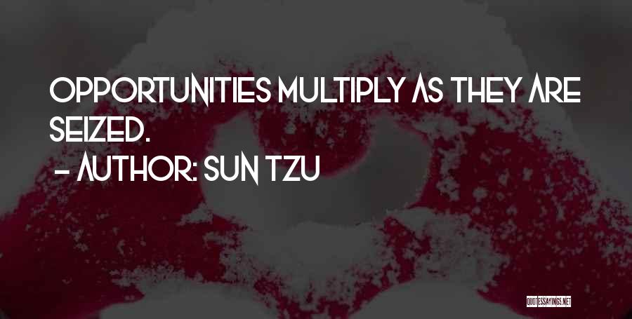 Sun Tzu Quotes: Opportunities Multiply As They Are Seized.