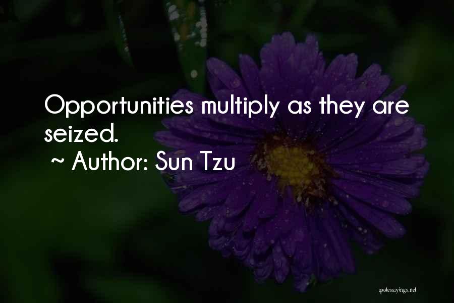 Sun Tzu Quotes: Opportunities Multiply As They Are Seized.