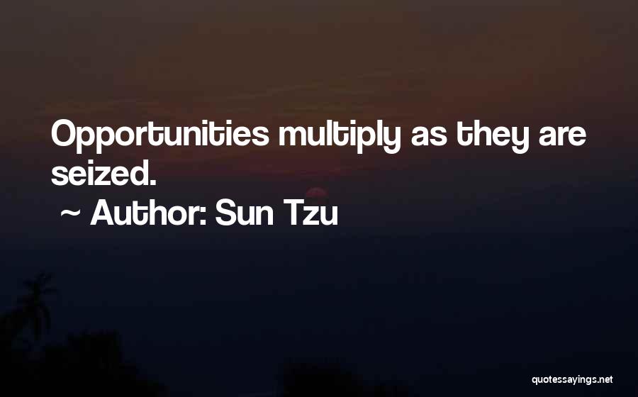 Sun Tzu Quotes: Opportunities Multiply As They Are Seized.