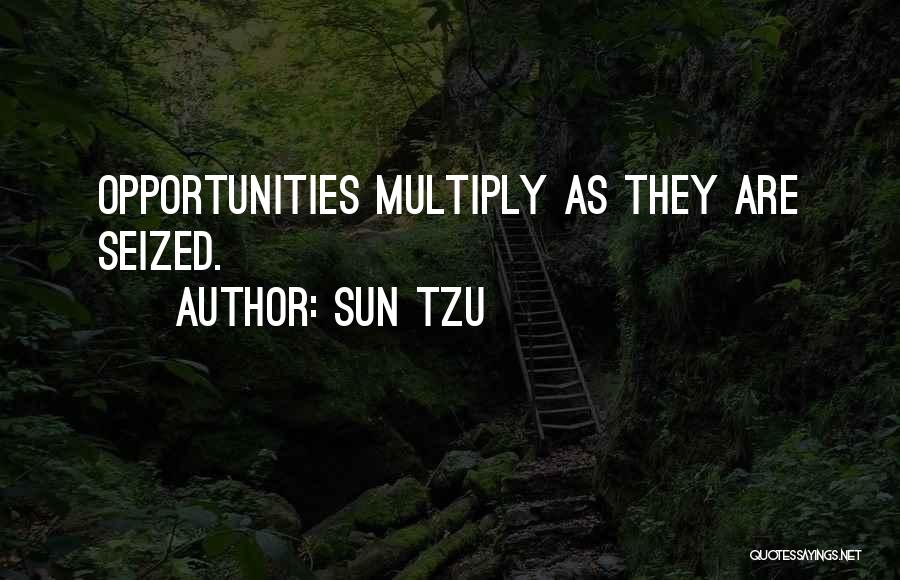 Sun Tzu Quotes: Opportunities Multiply As They Are Seized.