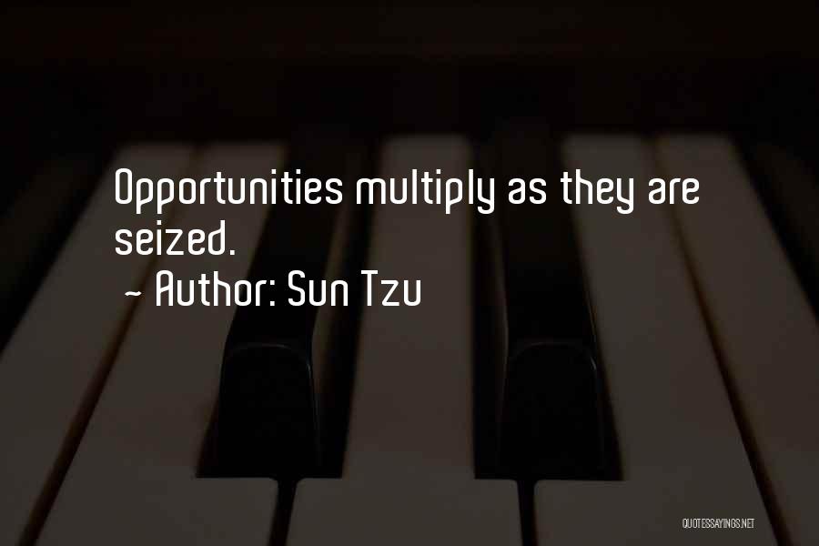Sun Tzu Quotes: Opportunities Multiply As They Are Seized.