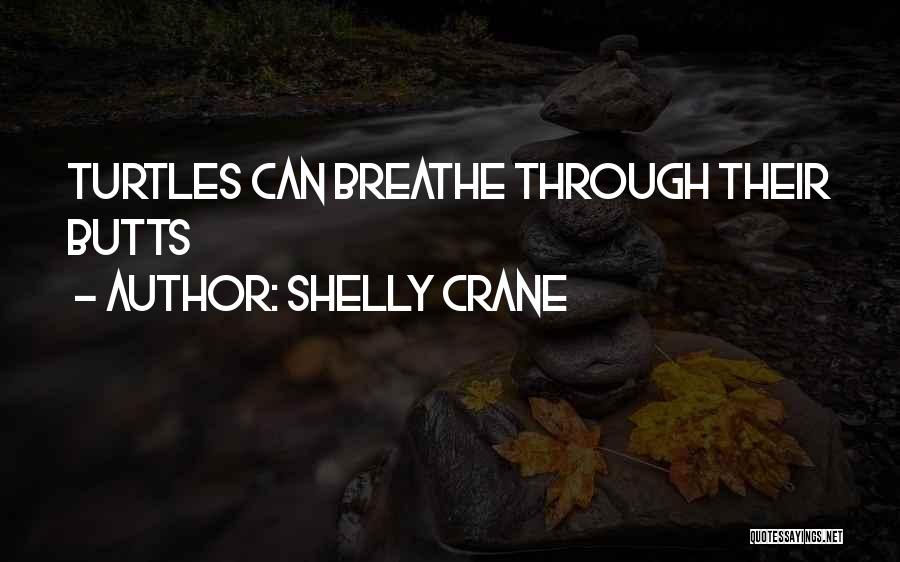 Shelly Crane Quotes: Turtles Can Breathe Through Their Butts