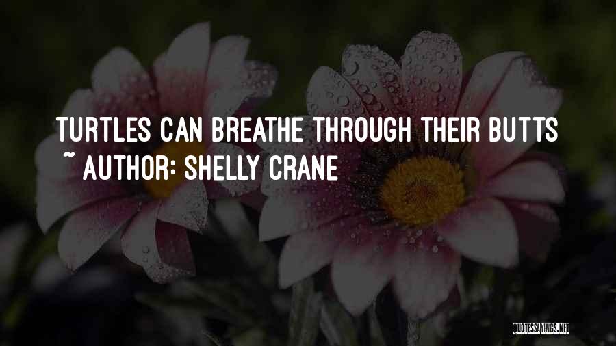 Shelly Crane Quotes: Turtles Can Breathe Through Their Butts
