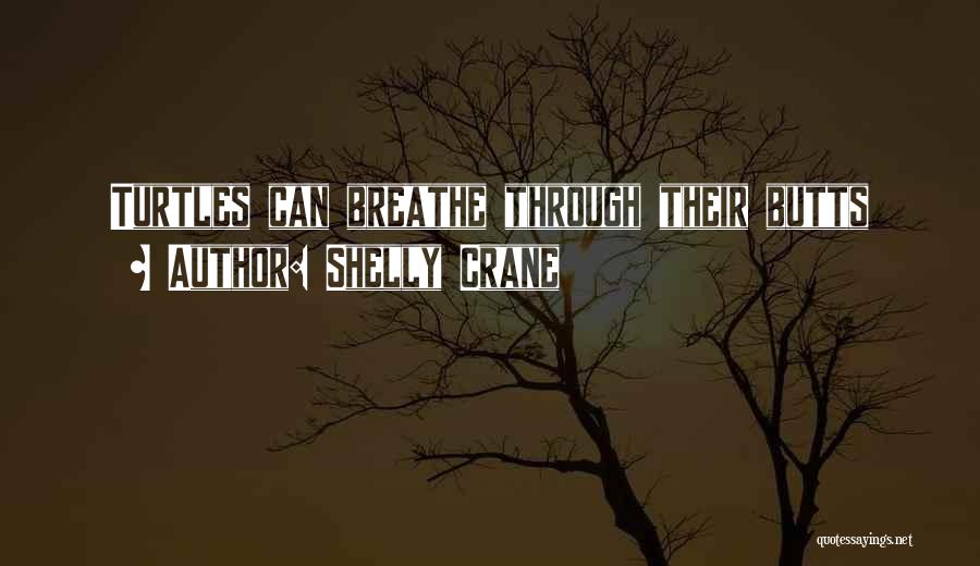 Shelly Crane Quotes: Turtles Can Breathe Through Their Butts