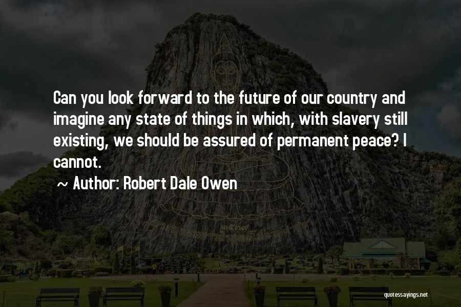 Robert Dale Owen Quotes: Can You Look Forward To The Future Of Our Country And Imagine Any State Of Things In Which, With Slavery