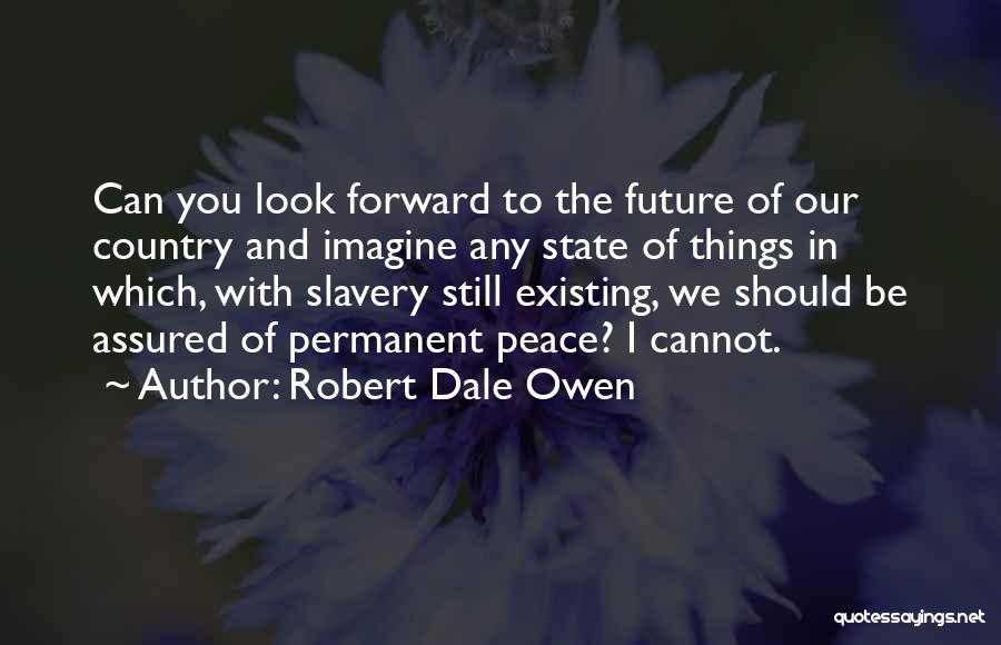 Robert Dale Owen Quotes: Can You Look Forward To The Future Of Our Country And Imagine Any State Of Things In Which, With Slavery