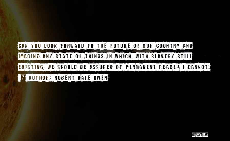 Robert Dale Owen Quotes: Can You Look Forward To The Future Of Our Country And Imagine Any State Of Things In Which, With Slavery