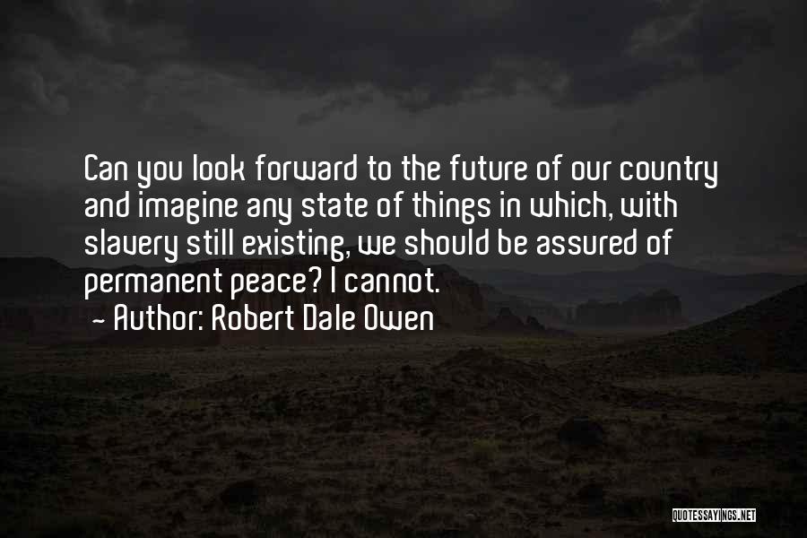 Robert Dale Owen Quotes: Can You Look Forward To The Future Of Our Country And Imagine Any State Of Things In Which, With Slavery