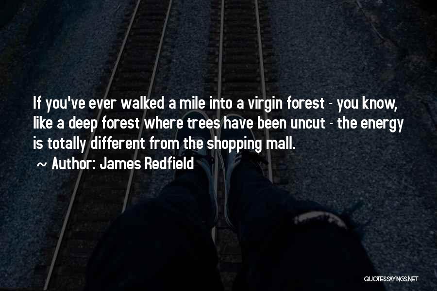 James Redfield Quotes: If You've Ever Walked A Mile Into A Virgin Forest - You Know, Like A Deep Forest Where Trees Have