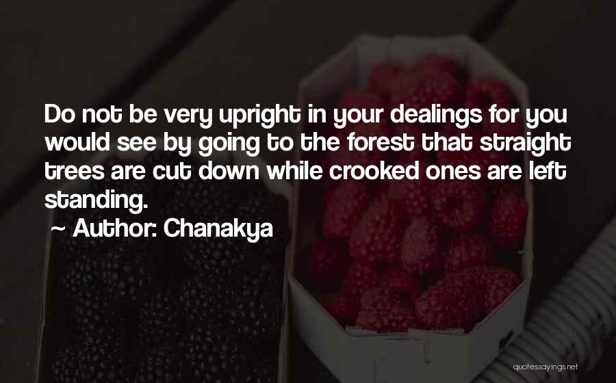 Chanakya Quotes: Do Not Be Very Upright In Your Dealings For You Would See By Going To The Forest That Straight Trees