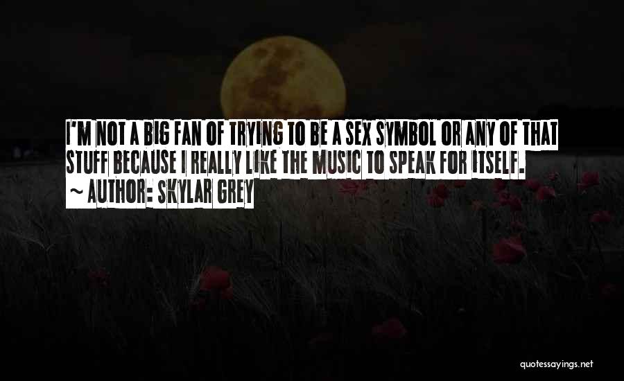 Skylar Grey Quotes: I'm Not A Big Fan Of Trying To Be A Sex Symbol Or Any Of That Stuff Because I Really