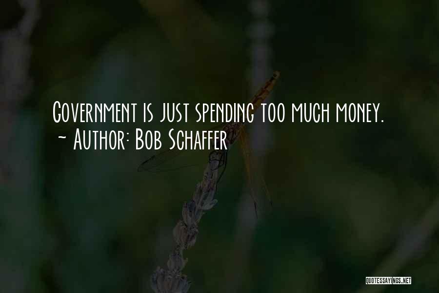 Bob Schaffer Quotes: Government Is Just Spending Too Much Money.