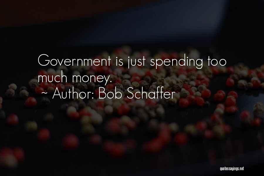 Bob Schaffer Quotes: Government Is Just Spending Too Much Money.