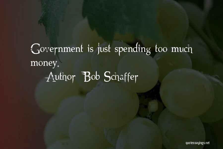 Bob Schaffer Quotes: Government Is Just Spending Too Much Money.
