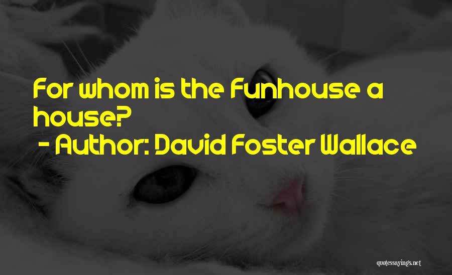 David Foster Wallace Quotes: For Whom Is The Funhouse A House?