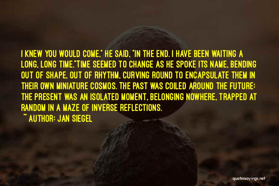 Jan Siegel Quotes: I Knew You Would Come, He Said, In The End. I Have Been Waiting A Long, Long Time.time Seemed To