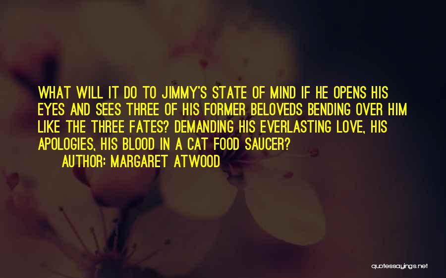 Margaret Atwood Quotes: What Will It Do To Jimmy's State Of Mind If He Opens His Eyes And Sees Three Of His Former