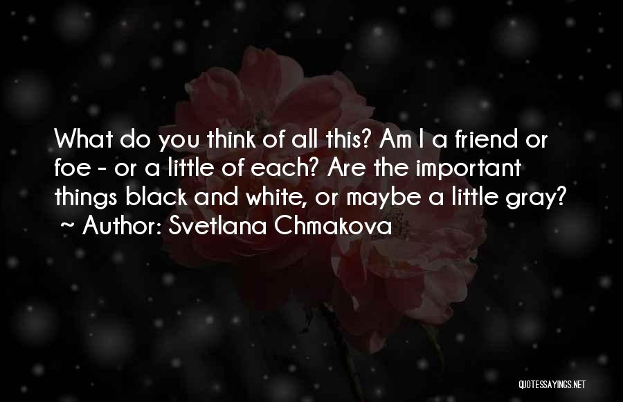 Svetlana Chmakova Quotes: What Do You Think Of All This? Am I A Friend Or Foe - Or A Little Of Each? Are