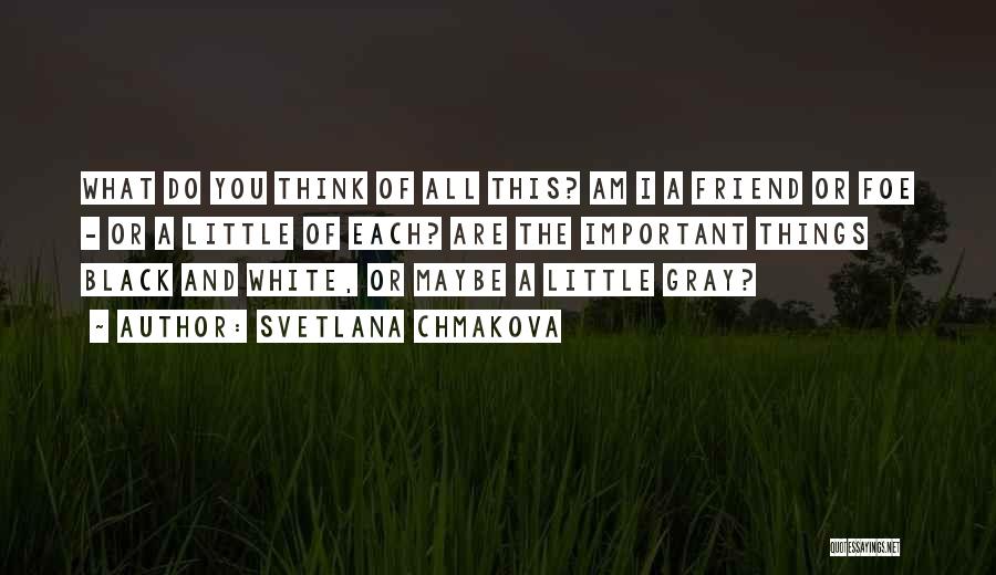 Svetlana Chmakova Quotes: What Do You Think Of All This? Am I A Friend Or Foe - Or A Little Of Each? Are