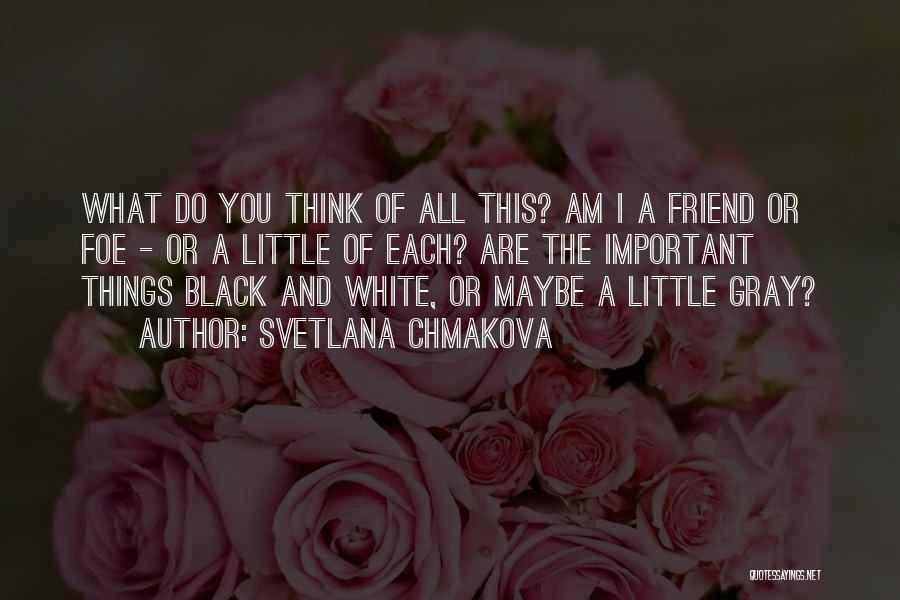 Svetlana Chmakova Quotes: What Do You Think Of All This? Am I A Friend Or Foe - Or A Little Of Each? Are