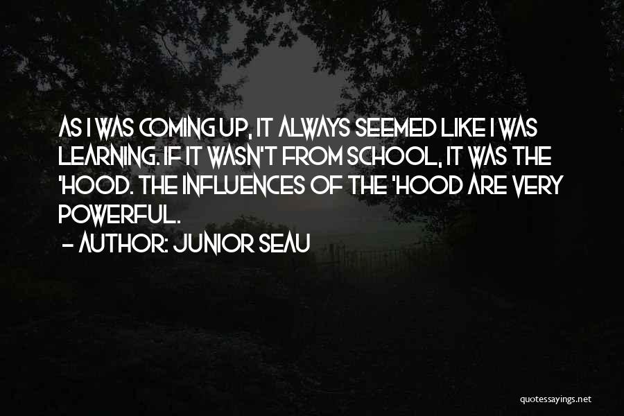 Junior Seau Quotes: As I Was Coming Up, It Always Seemed Like I Was Learning. If It Wasn't From School, It Was The