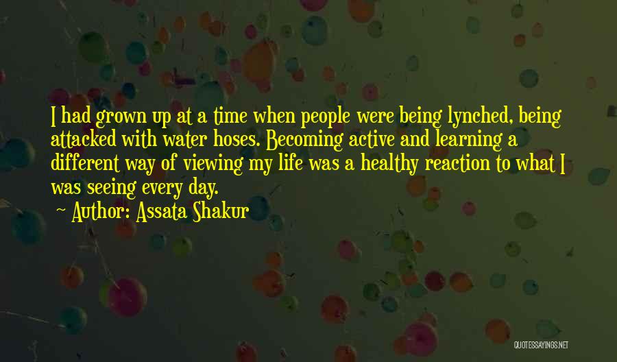 Assata Shakur Quotes: I Had Grown Up At A Time When People Were Being Lynched, Being Attacked With Water Hoses. Becoming Active And